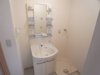 【洗面所】 | エスポワール西明石 | シャンプードレッサー＆洗濯機置き場