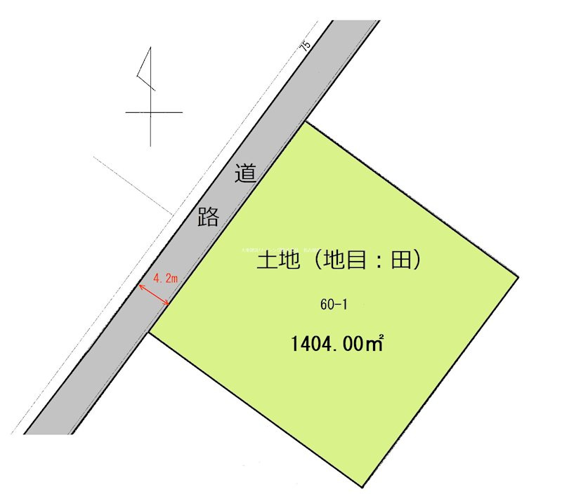 今川町曽根売土地の土地図