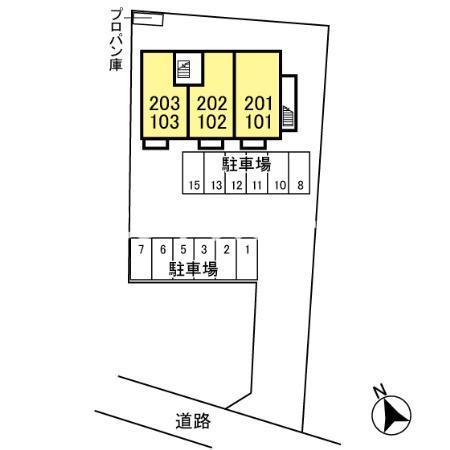 サンライト　Ⅰの区画図|高崎、前橋、伊勢崎エリアのお部屋探しはエンドスケープまで！お客様の理想お聞かせ下さい♪