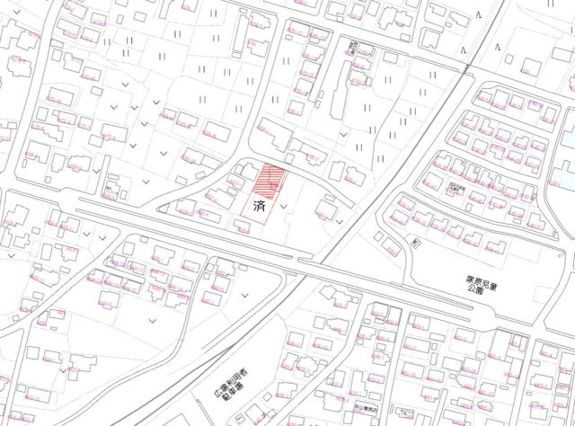 北諸県郡三股町大字樺山の売地の土地図