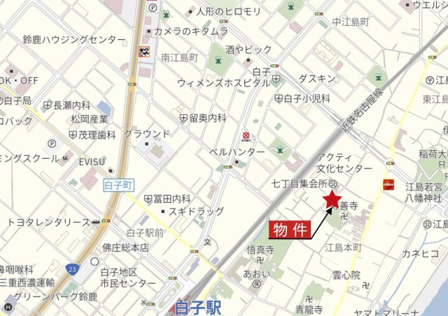 【地図】 | 鈴鹿市江島本町 | 広域Map