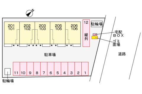 葵館の区画図