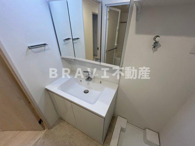 スプランディッド難波WESTⅡの洗面所|使いやすい洗面所です