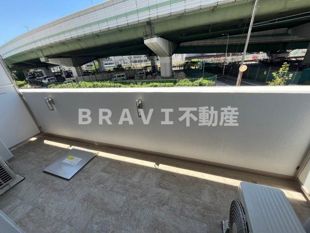 スプランディッド難波WESTⅡのバルコニー|広々としたバルコニーです