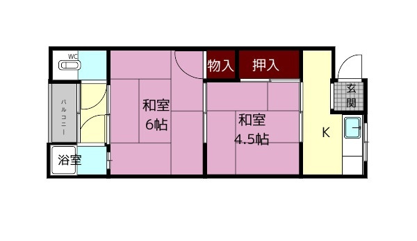 北山荘の間取り