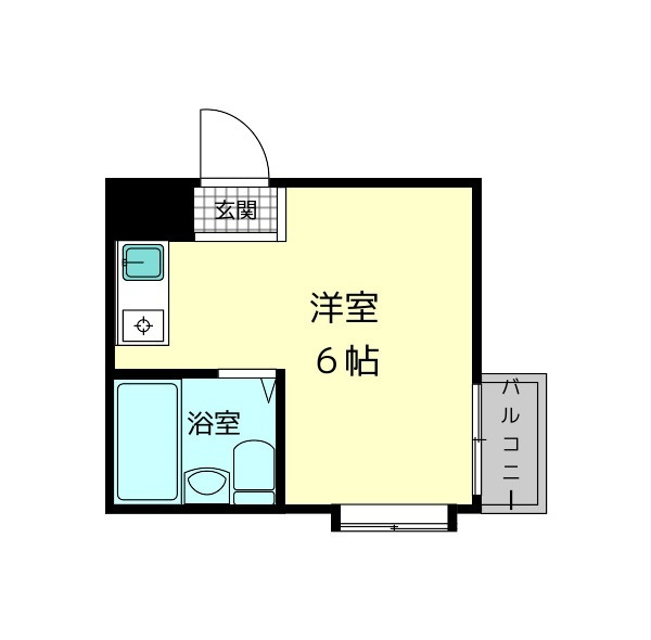 奈良市帝塚山２丁目のアパートの間取り