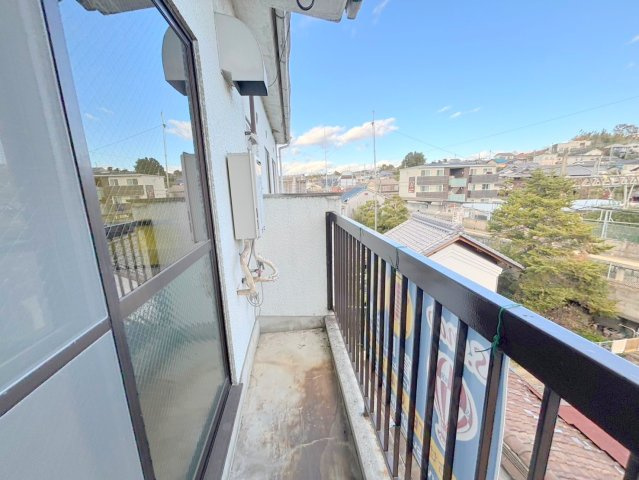 生駒市壱分町の賃貸マンションのバルコニー