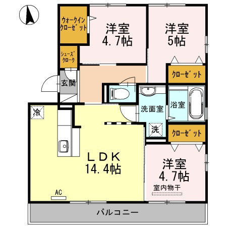 【間取り】 | ピュアライト文京町