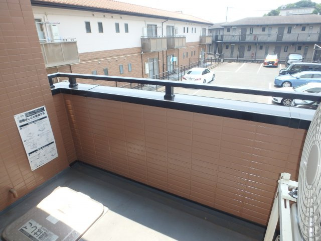 オアシス六番館のバルコニー|大島　オアシス六番館　1K　バルコニー