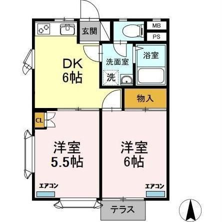 メイプルハイツの間取り
