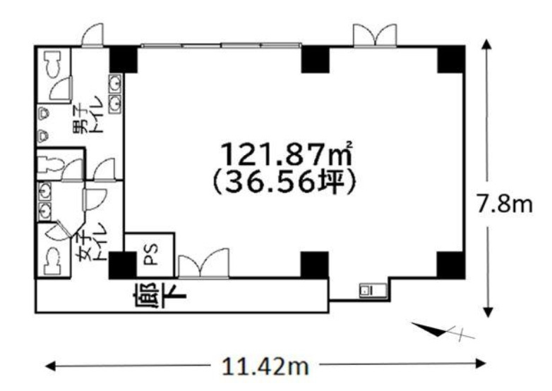 文京区大塚６丁目の倉庫の間取り