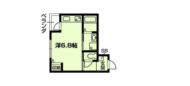 シャンテ西洞院の間取り|代表的な間取りです。