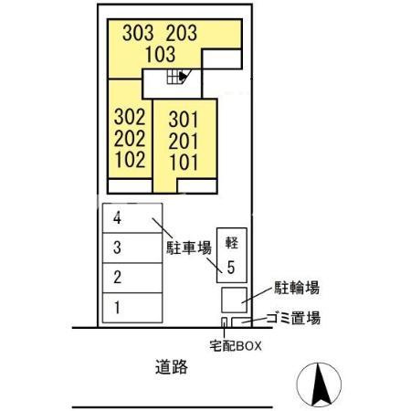 サンプラムの区画図