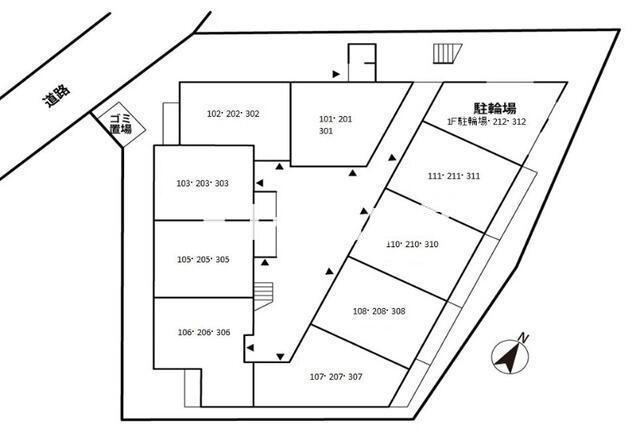 ミリアビタＮｏ．１０の区画図
