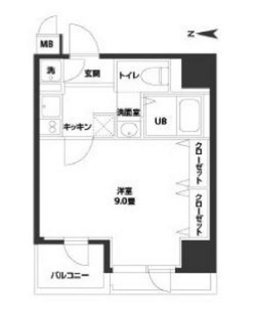 ルクレ西長堀の間取り