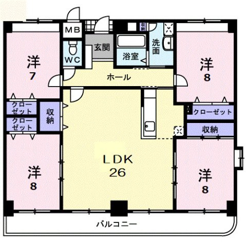 【間取り】 | クラシオン・ルガールイシカワ
