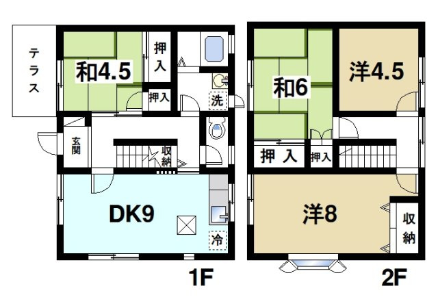 ガーデンヒルズ高の原　3棟の間取り