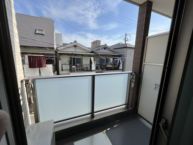 ルミエール若江岩田のバルコニー