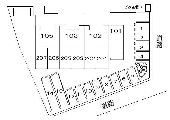 ボンジュルネ　　刈谷市の賃貸ならクラスホーム刈谷店の駐車場