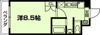Aburanokoji立花の間取り