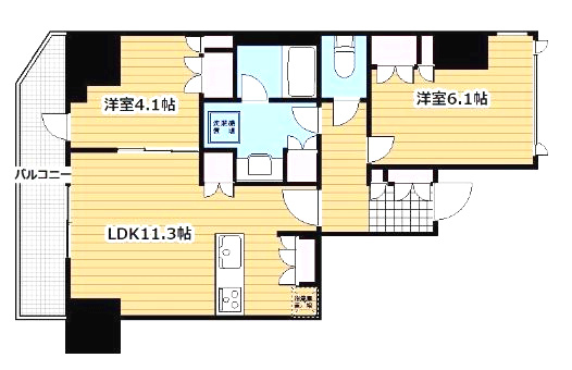 台東区北上野２丁目の賃貸マンションの間取り