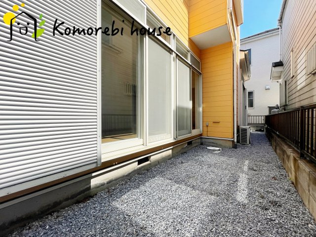 上尾市中妻4丁目　中古一戸建ての庭|現地（2024年4月27日撮影）