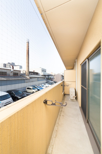 アルトシュロス四条大宮のバルコニー