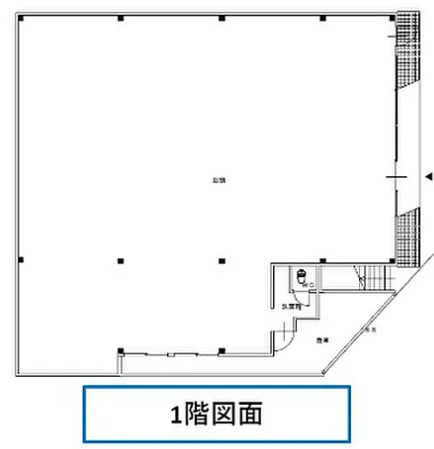 大津市黒津２丁目の店舗事務所の間取り