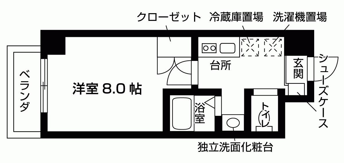 シャントール二条の間取り