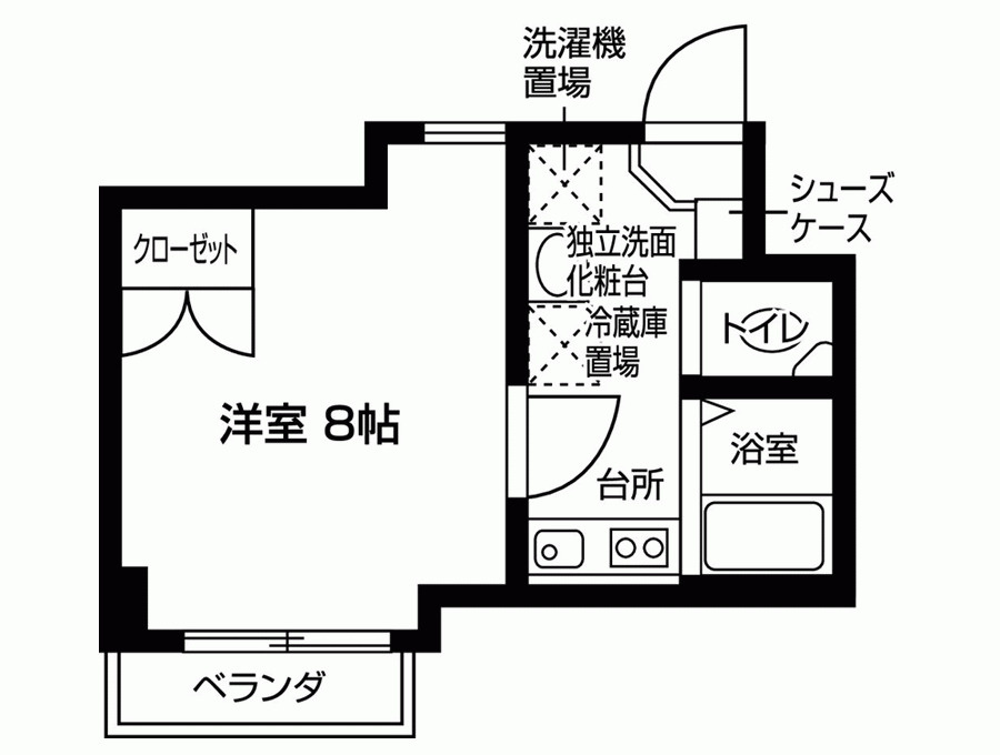 シャントール二条の間取り