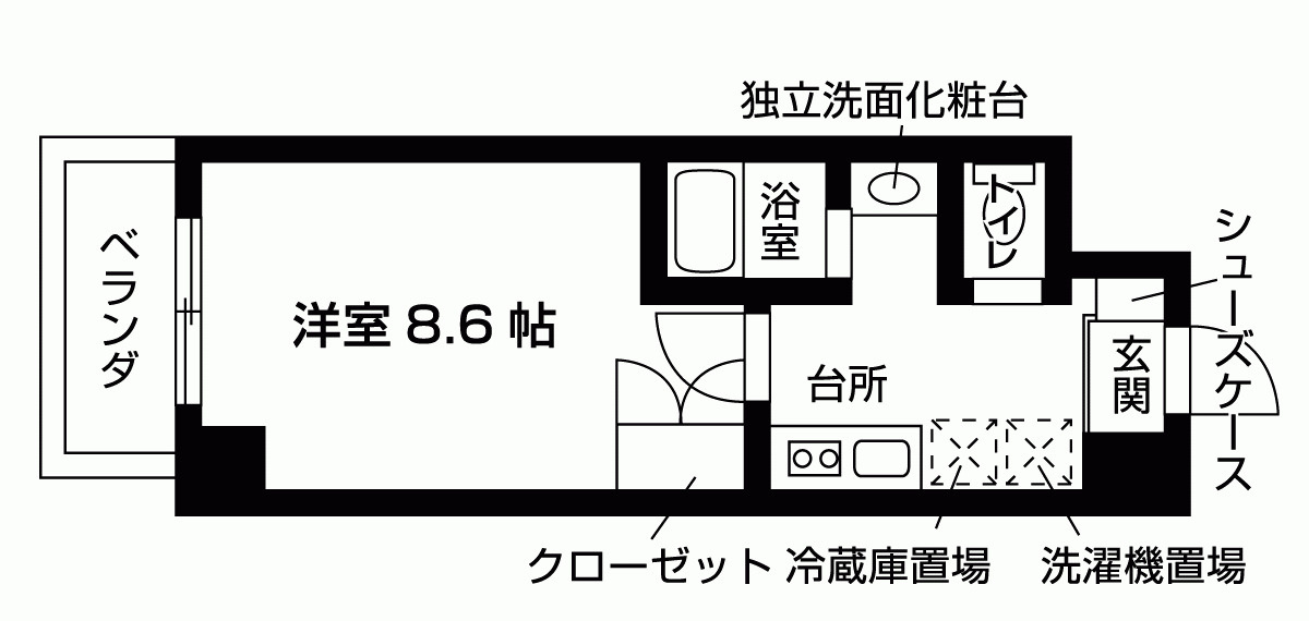 シャントール二条の間取り