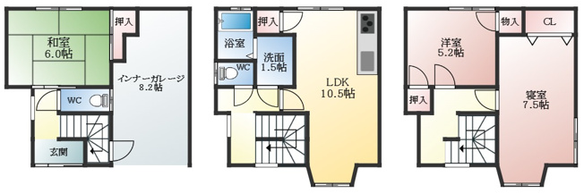 【間取り】 | 今町2丁目貸家