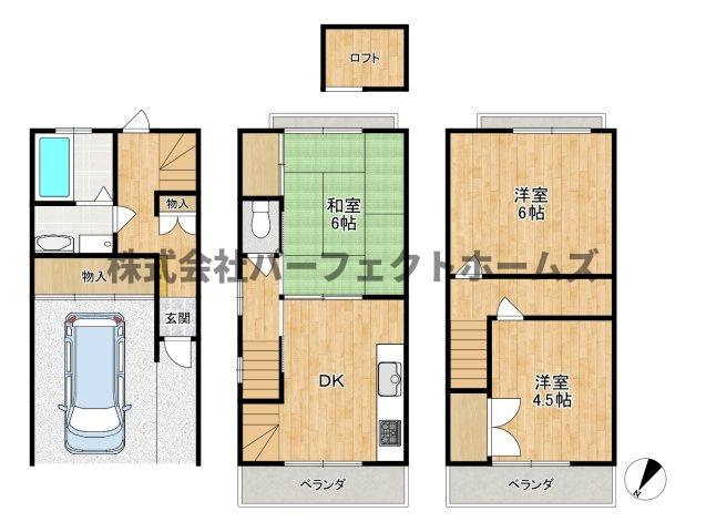 清水町戸建　賃貸の間取り