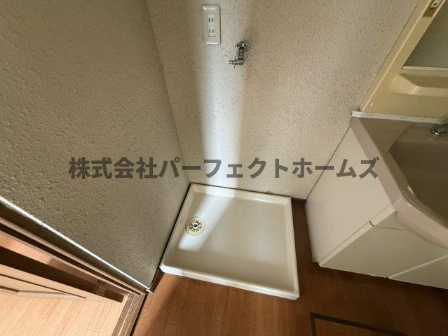 清水町戸建　賃貸の設備|洗濯機置場です