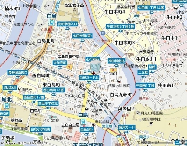 都ビルの地図