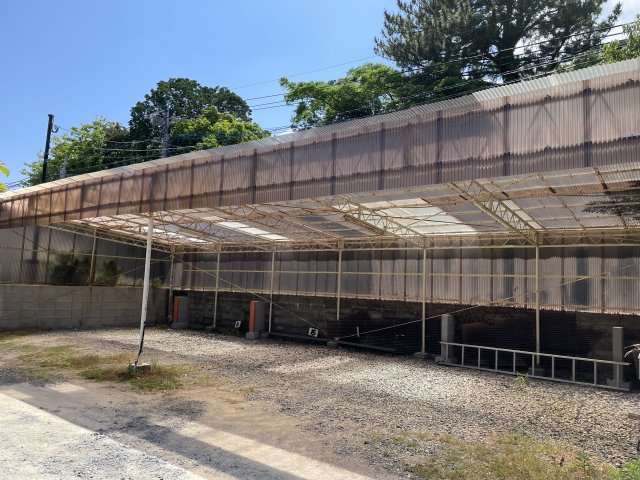 永江駐車場（屋根付き）の庭