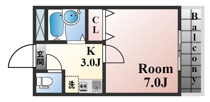灘南ビルの間取り