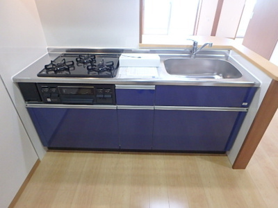 ３口グリル付きシステムキッチン