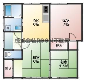 藤元貸家の間取り