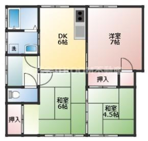 藤元貸家の間取り