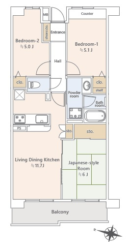 【間取り】 | コスモ船橋滝不動 | 仲介O円団では掲載物件以外も仲介手数料無料にてご購入いただけます！