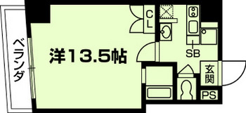 オーク西陣の間取り|代表的な間取りです