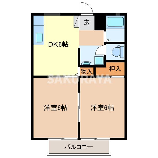 サニーハイツ大谷守の間取り