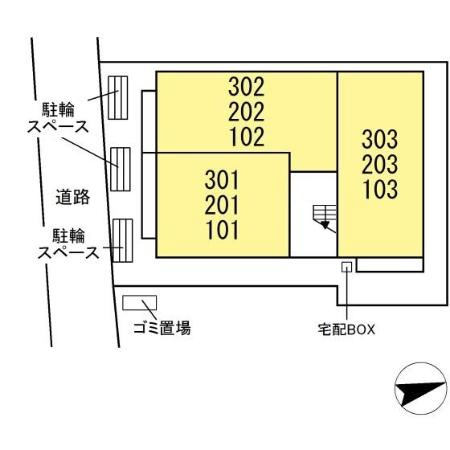 リバービュー22の区画図