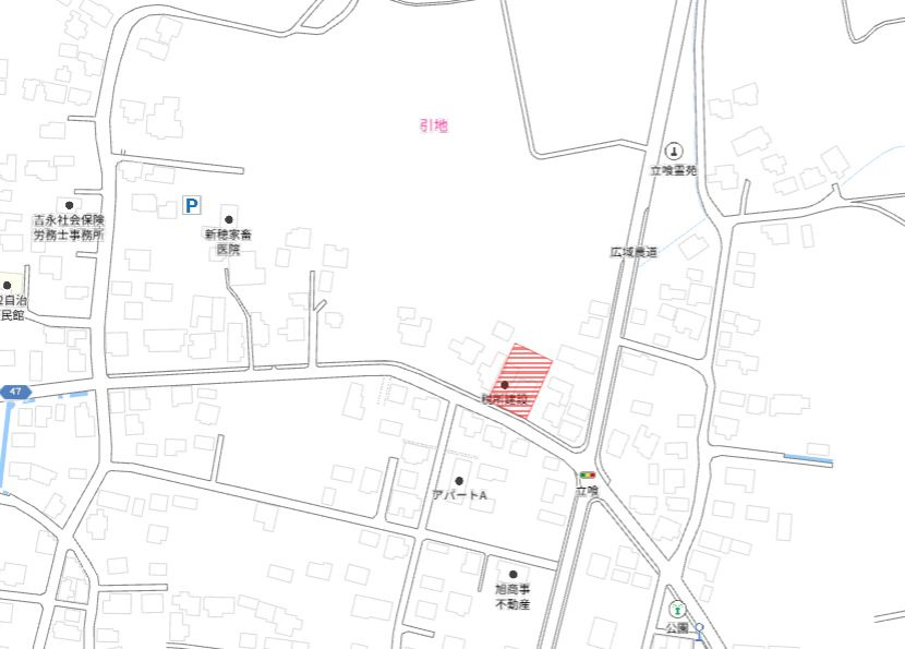 都城市高城町大井手の売地の土地図