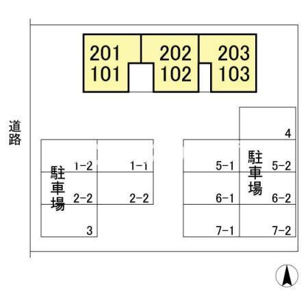 マーベラスの区画図|高崎、前橋、伊勢崎エリアのお部屋探しはエンドスケープまで！お客様の理想お聞かせ下さい♪