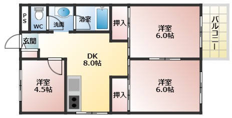 【間取り】 | コーポ柏原