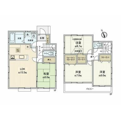 【間取り】 | 海老名市杉久保北５丁目　中古戸建