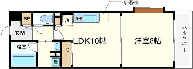 CITY　SPIRE桜川Ⅰの間取り