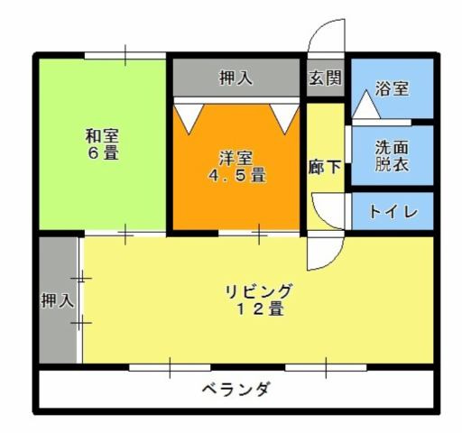 クリエイトビーンズの間取り